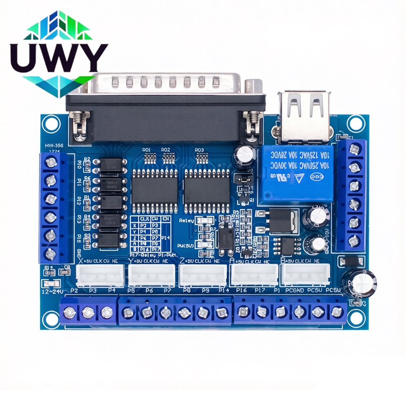 5 Axis Cnc Breakout Board Interface Mach3 - MACH3 CNC Breakout Board 5-Achsen-Parallelport-Schnittstellen-Steuerkarte mit