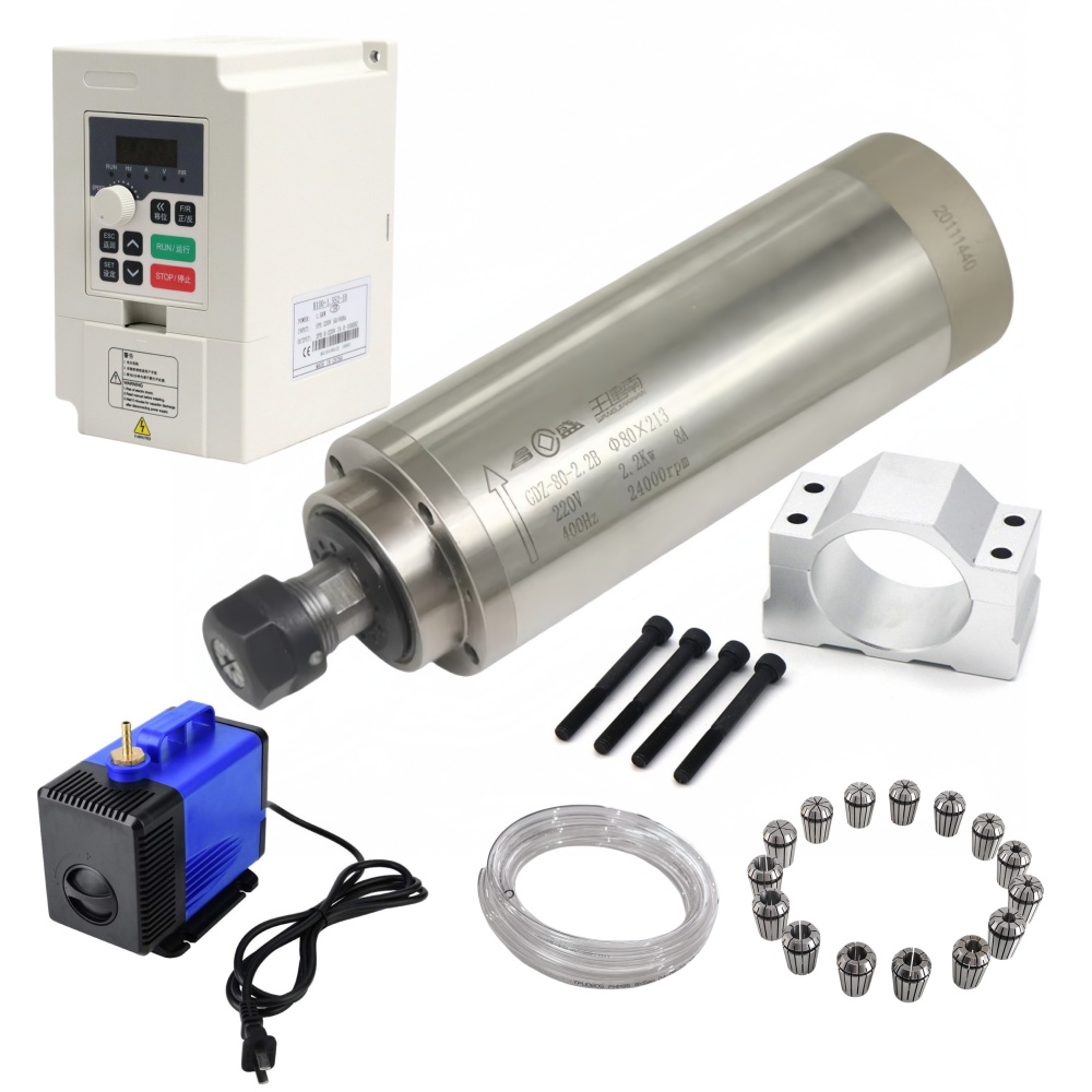 GDZ-80-2.2B 80mm 2,2KW ER20 Wa – 2.2Kw Water Cooled Spindle Kit Vfd Bewertung und Preis