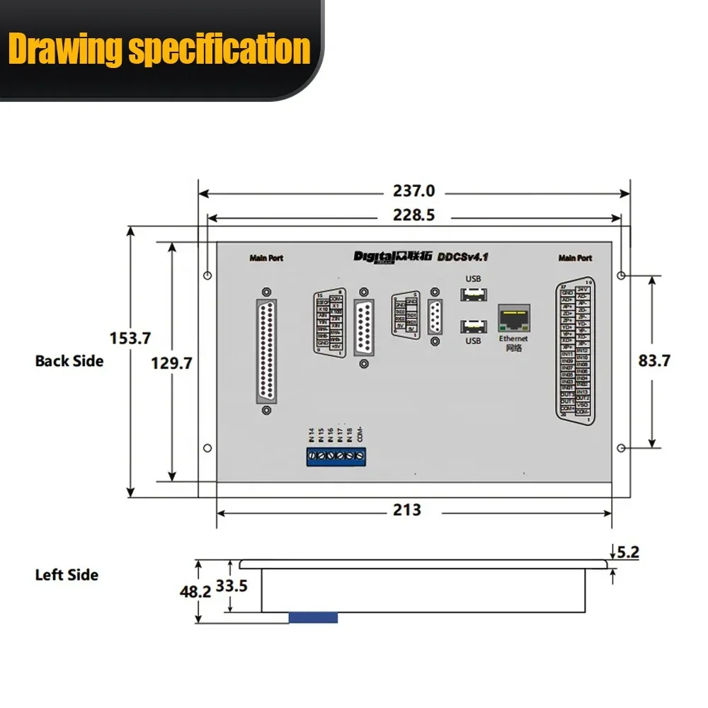 2026 HLTNC Neueste DDCS V4.1 C – Ddcs V4.1 4 Axis Cnc Offline Controller Bewertung und Preis